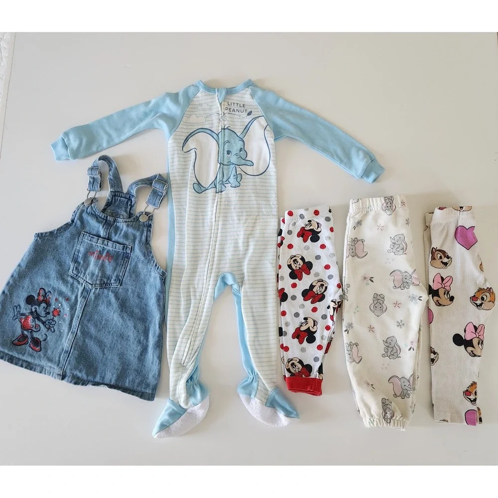 Disney Baby Girl Toddler Minnie Mouse Bundle Size 12 months - 5 items total‎